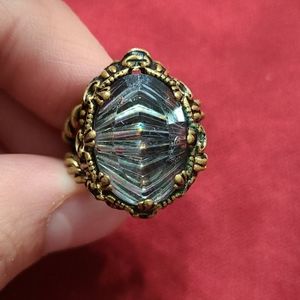 Antique German glass ring